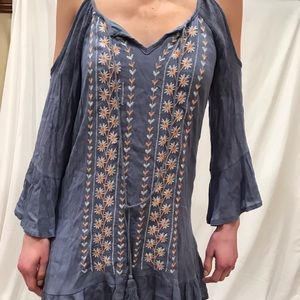Light purple/blue cold shoulder dress